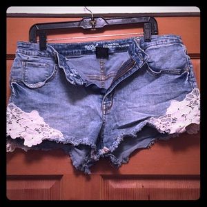 High Rise Jean Shorts